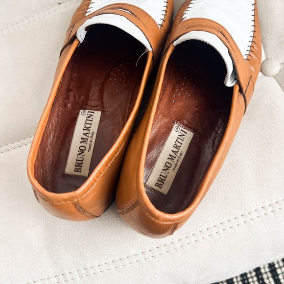 Amazing True Vintage Bruno Martini Italian Leather Loafer Shoes Made In Italy main image 7